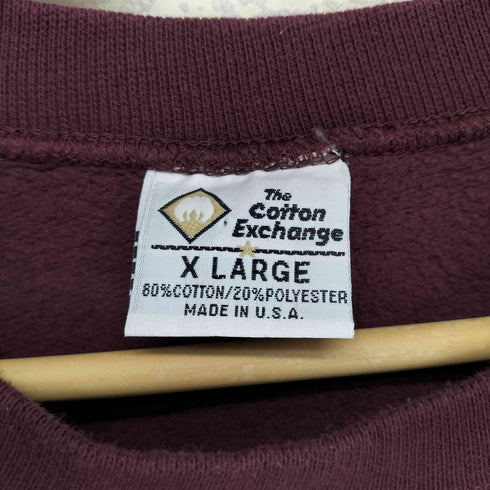 ザコットンエクスチェンジ THE COTTON EXCHANGE USA製  SMS クルーネックスウェット メンズ  XL